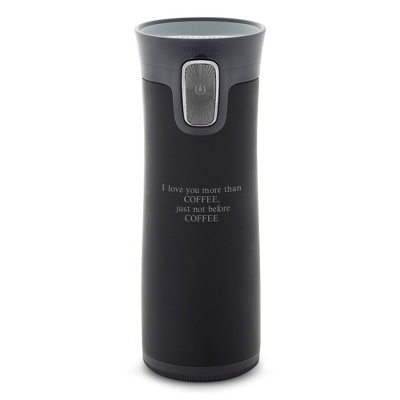 Signed Premium Pinnacle Matte Black Travel Mug by Things Remembered