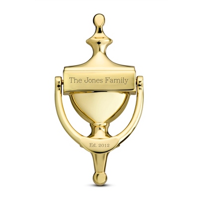 Personalized Baldwin Polished Brass Door Knocker by Things Remembered