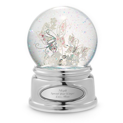 Butterfly Waterglobe Personalized For Her