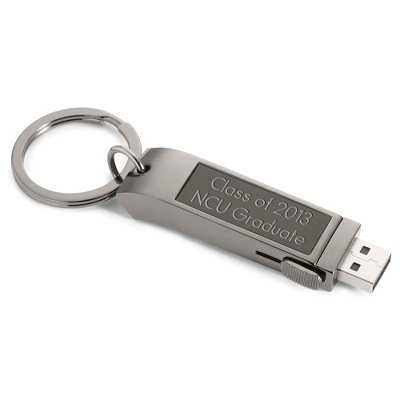 Personalized USB Flash Drive and Key Ring