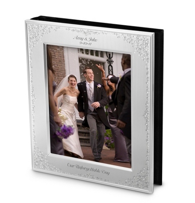 Personalized Seed Pearl Wedding 8x10 Album by Things Remembered
