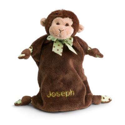 Personalized Monkey Travel Security Blanket by Things Remembered
