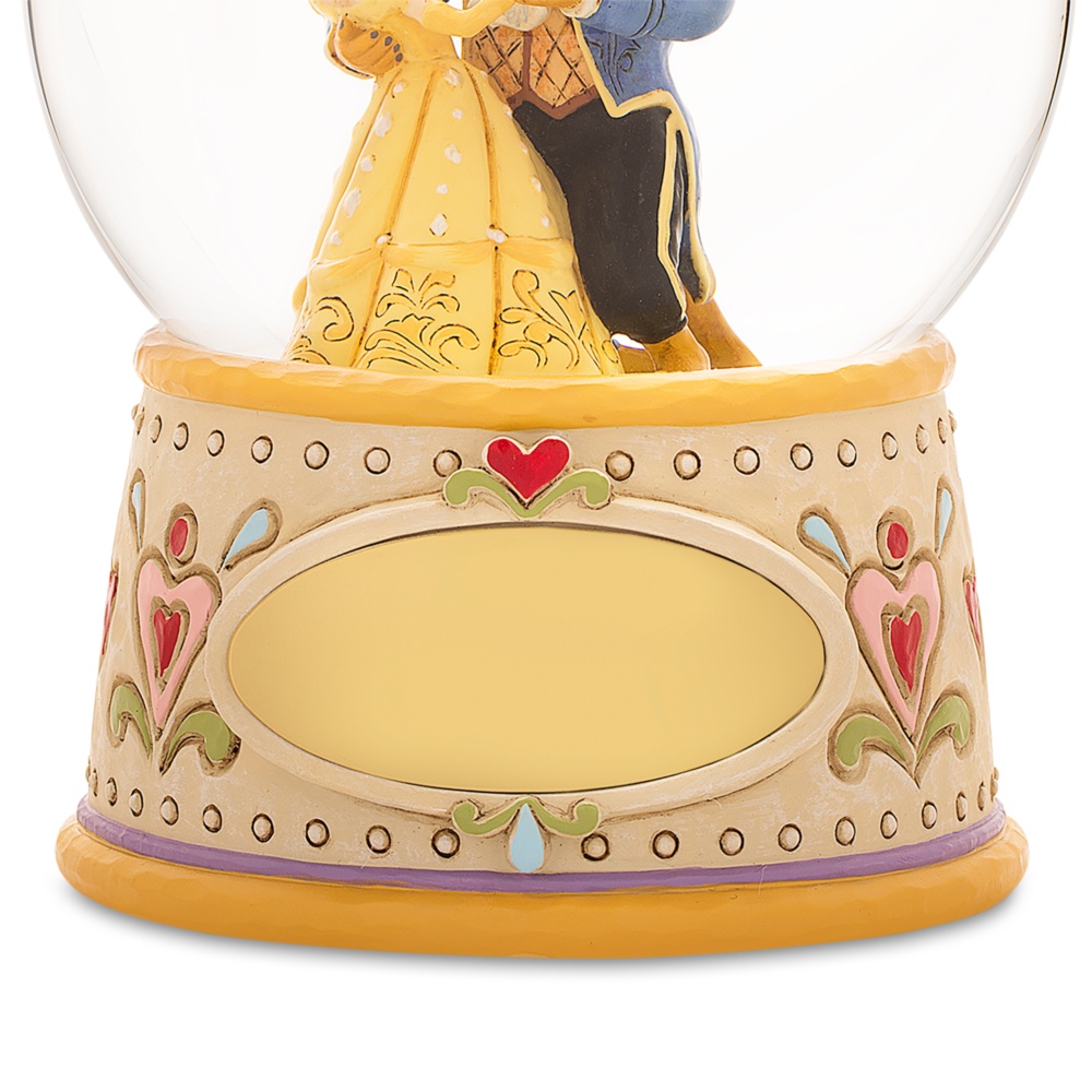 Jim Shore Disney Traditions Beauty and the Beast Snow Globe