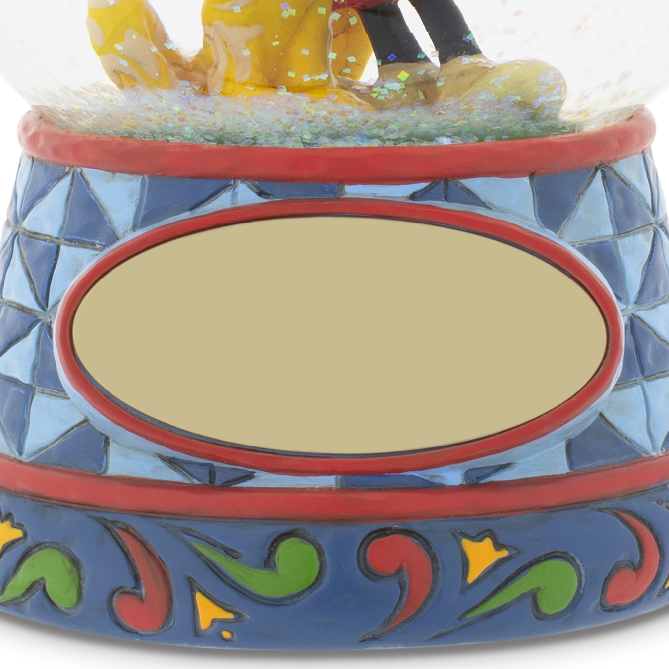 Jim Shore Disney Traditions Mickey and Pluto Snow Globe ~ NEW 