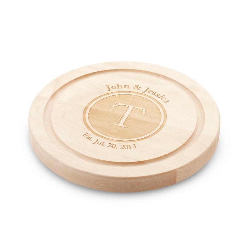 Image of Round 12 Inch Shadow Stamp Cutting Board