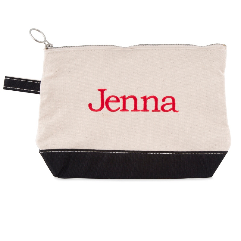 Image of Natural and Black Cosmetic Bag