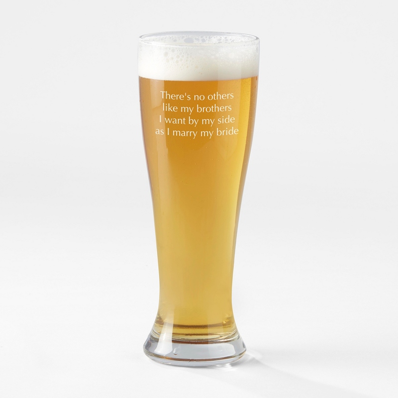 Image of Engraved Pilsner Beer Glass