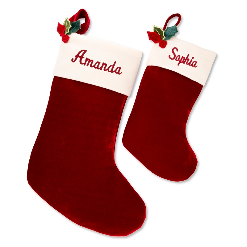 Image of Red Velvet Stockings