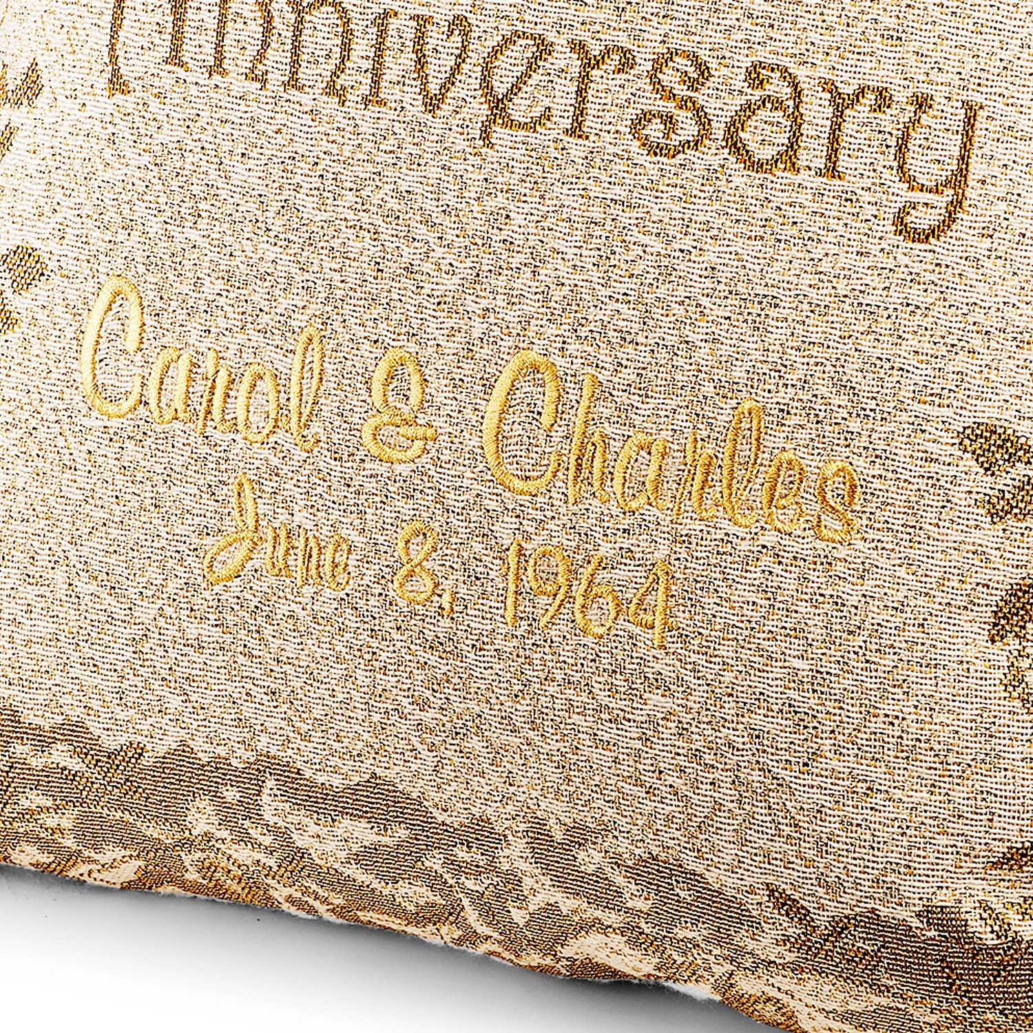 Personalized 50th Anniversary Pillow