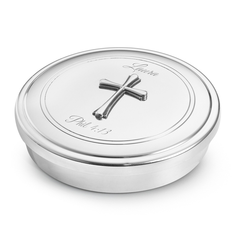 Image of Small Pewter Cross Keepsake Box