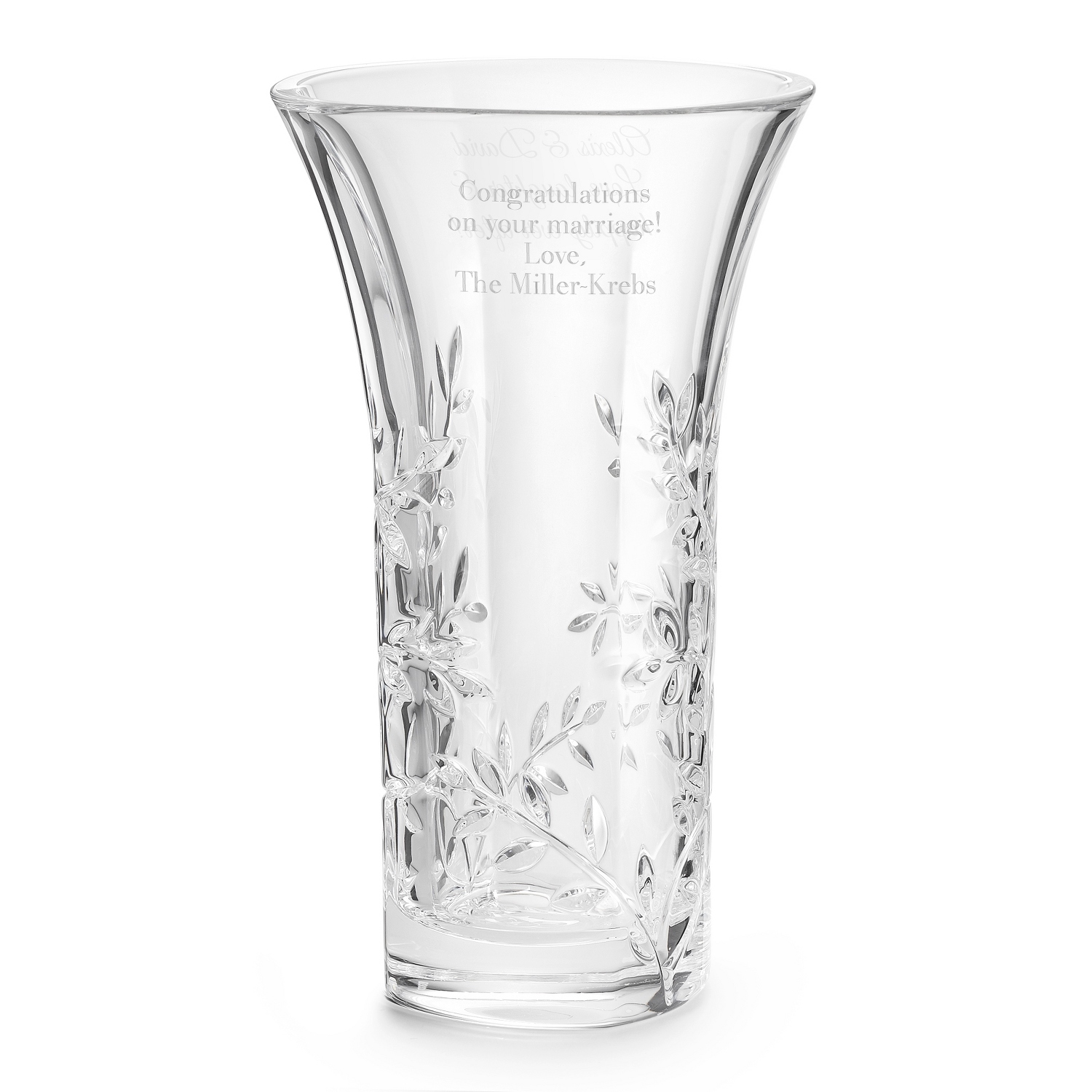 Personalized Vera Wang By Wedgwood Leaf Vase