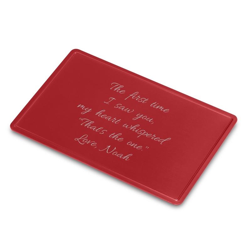 Image of Red Secret Message Card