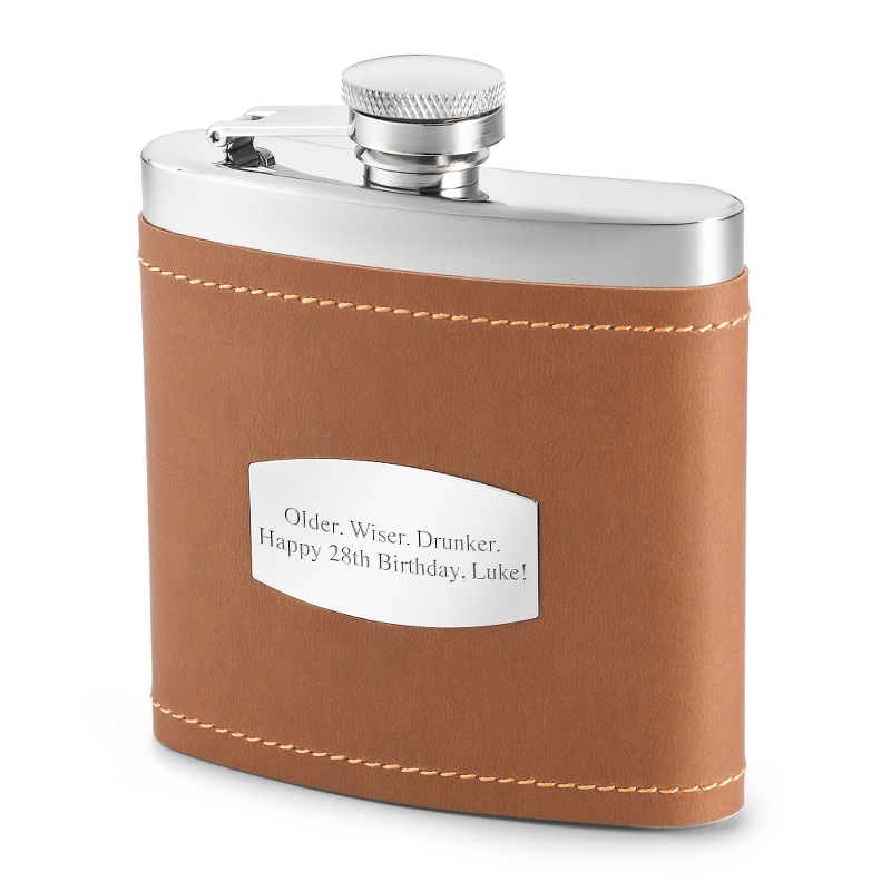 Image of Camel Brown Engraved Flask