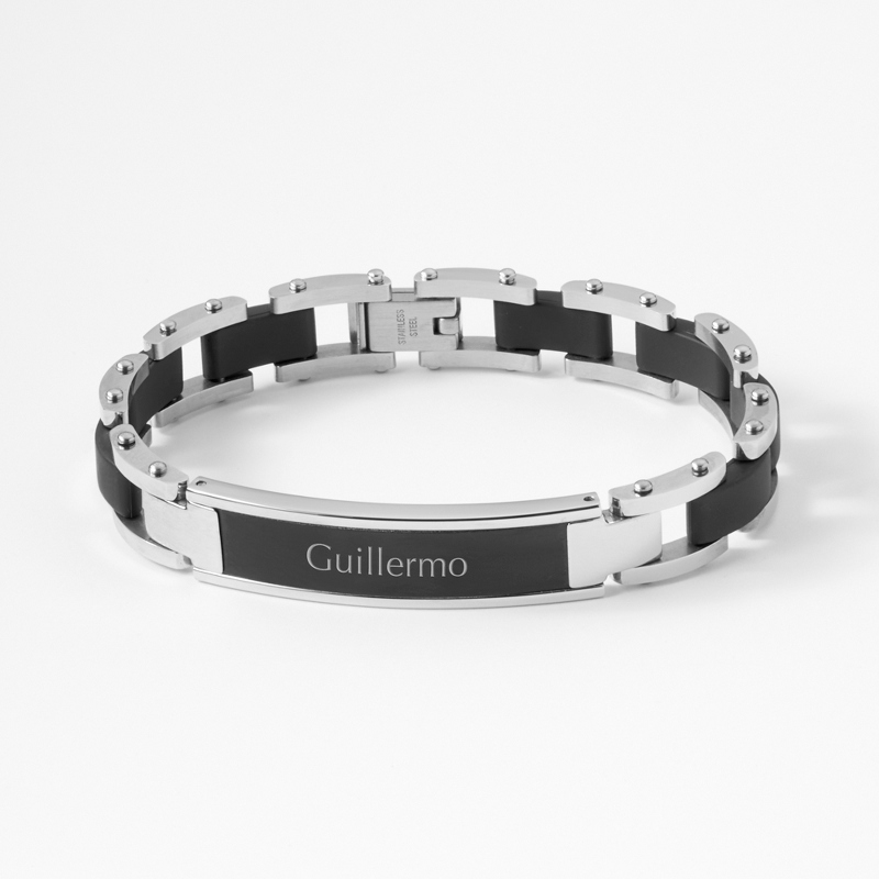 Image of Black Matte Boys ID Bracelet