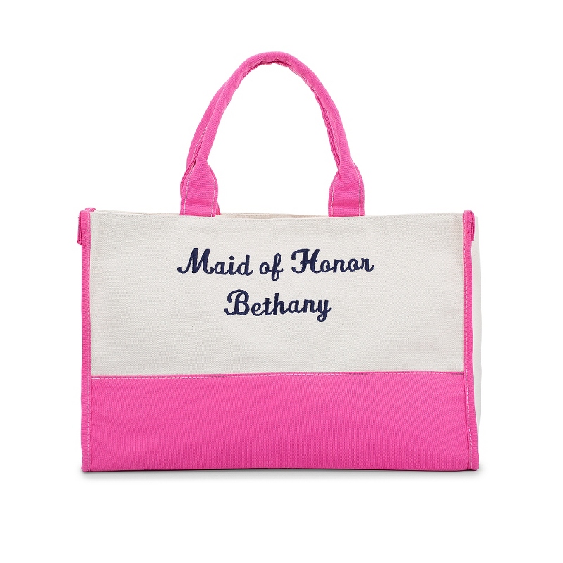 Image of Pink Cotton Canvas Tote