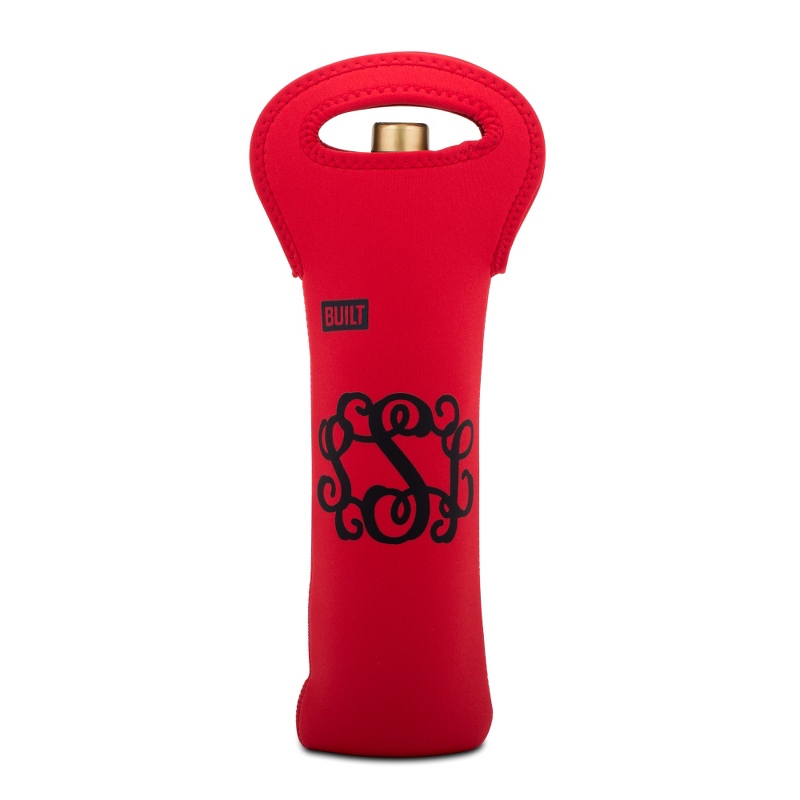 Image of Red BUILT NY Wine Bottle Tote