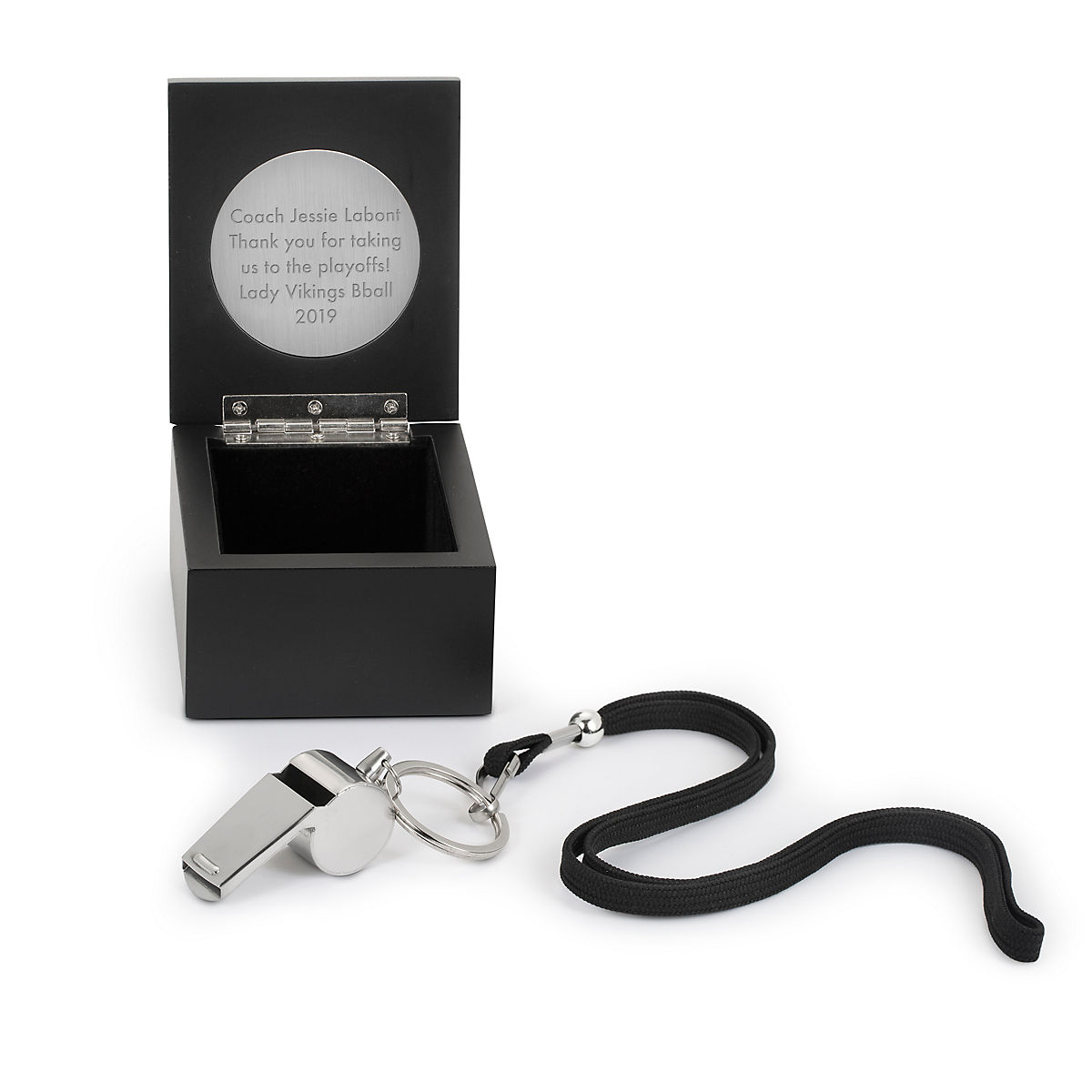 Free Delivery Personalised Engraved Monogram Stainless Steel Sports Whistle 