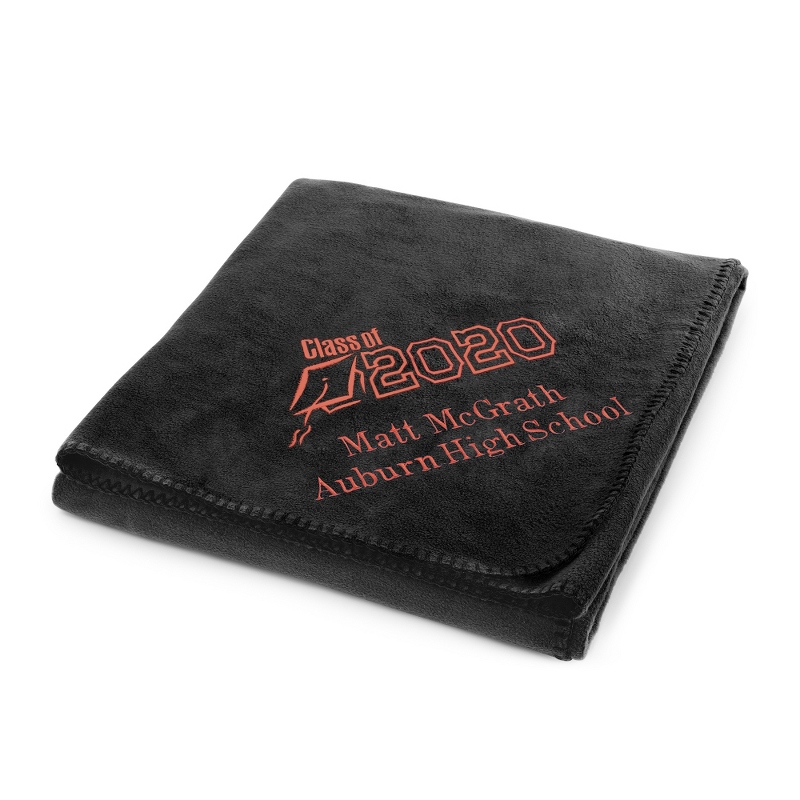 Image of Black 2020 Graduation Fleece Throw