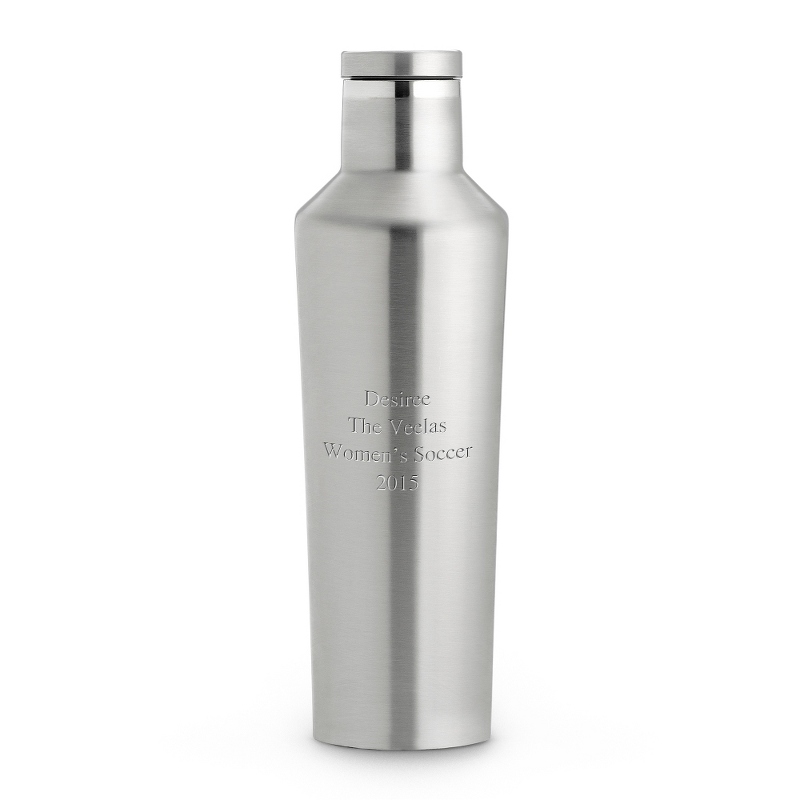 Image of Brushed Steel Corkcicle 16 oz. Canteen Insulated Bottle