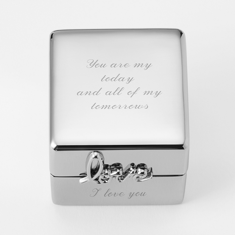 Image of Silver Love Always Ring Box