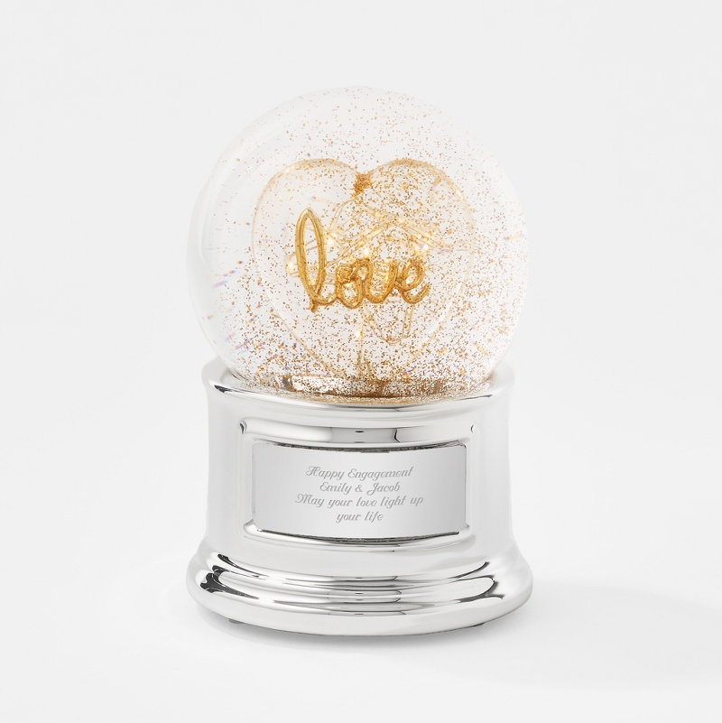 Image of Love Light-Up Snow Globe