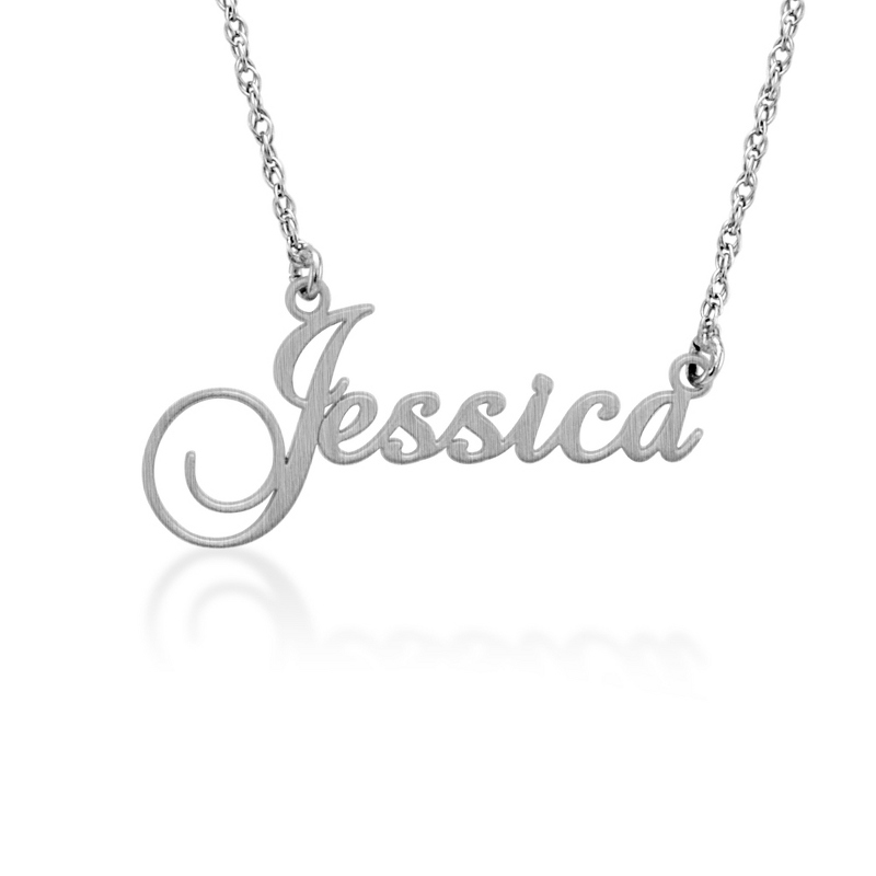Image of Alison and Ivy Sterling Silver Script Name Necklace