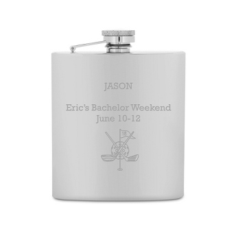 engraved flask bridal party gift idea