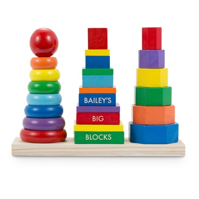 melissa and doug geometric stacking blocks