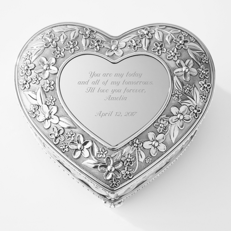 Image of Flourish Musical Heart Keepsake Box