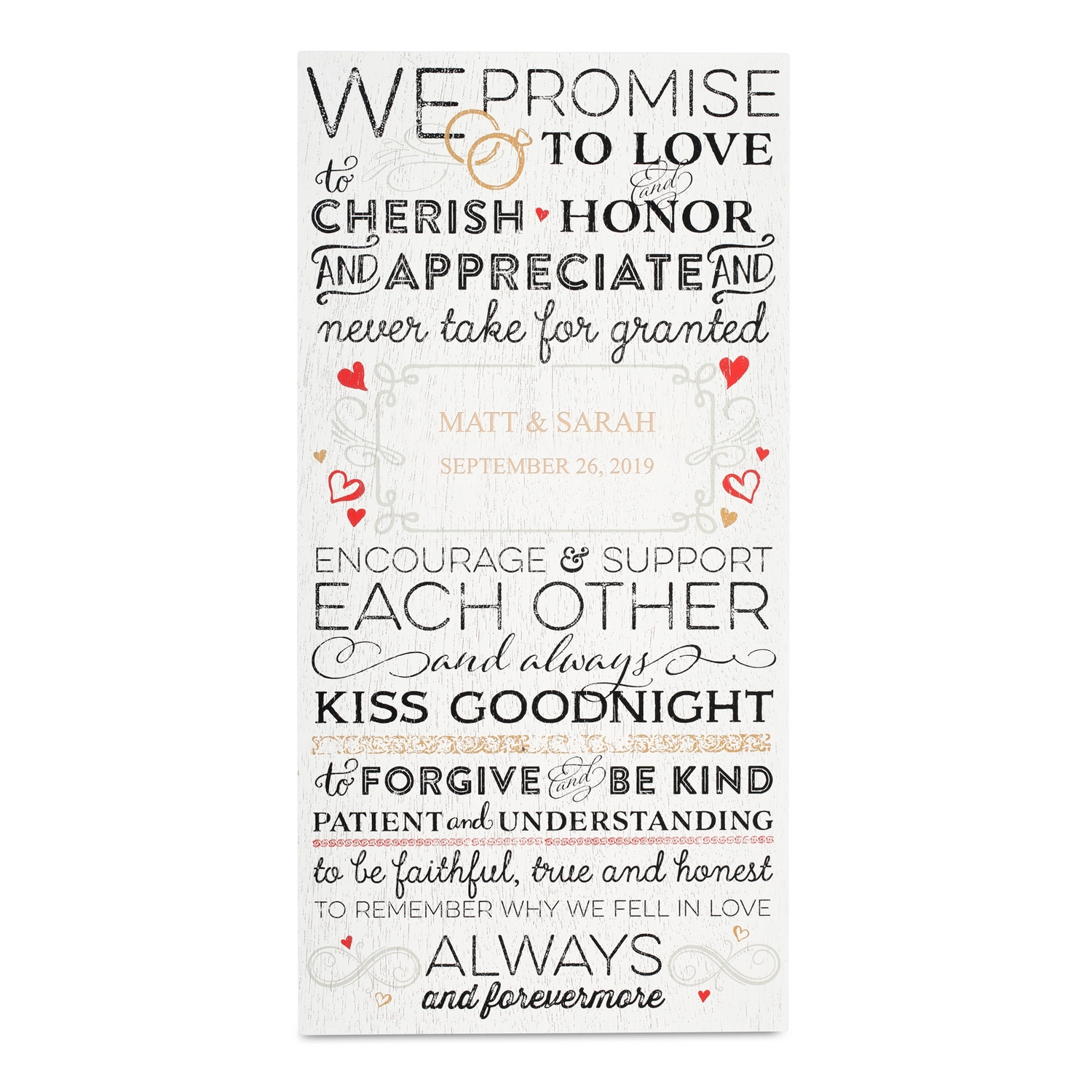 Wedding Vows Wall Art