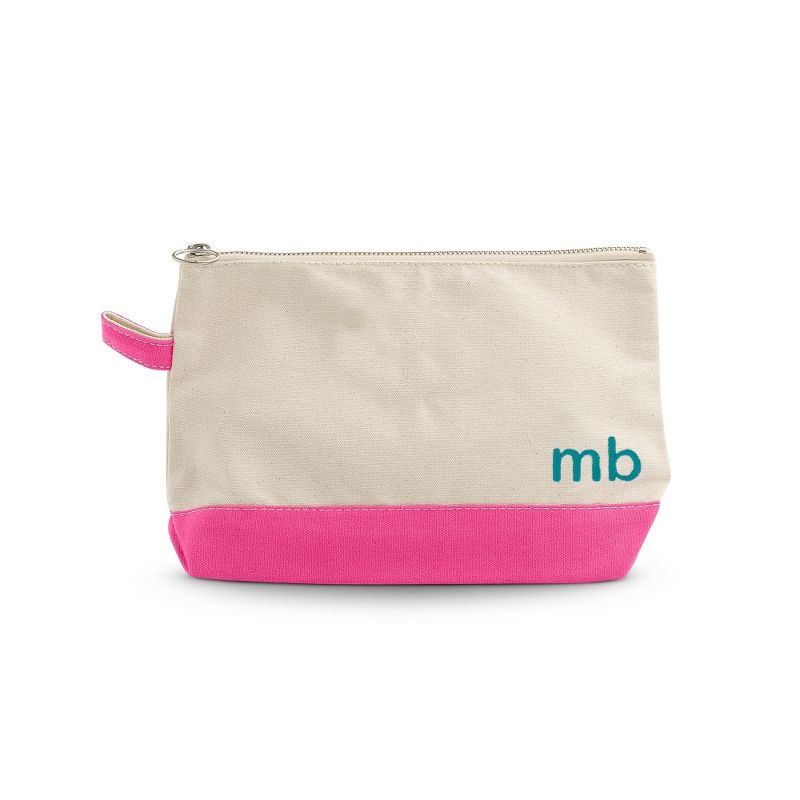Image of Natural and Pink Cosmetic Case - Bottom Right