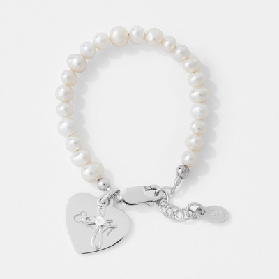 Sterling Silver and Pearl Baptism Baby 