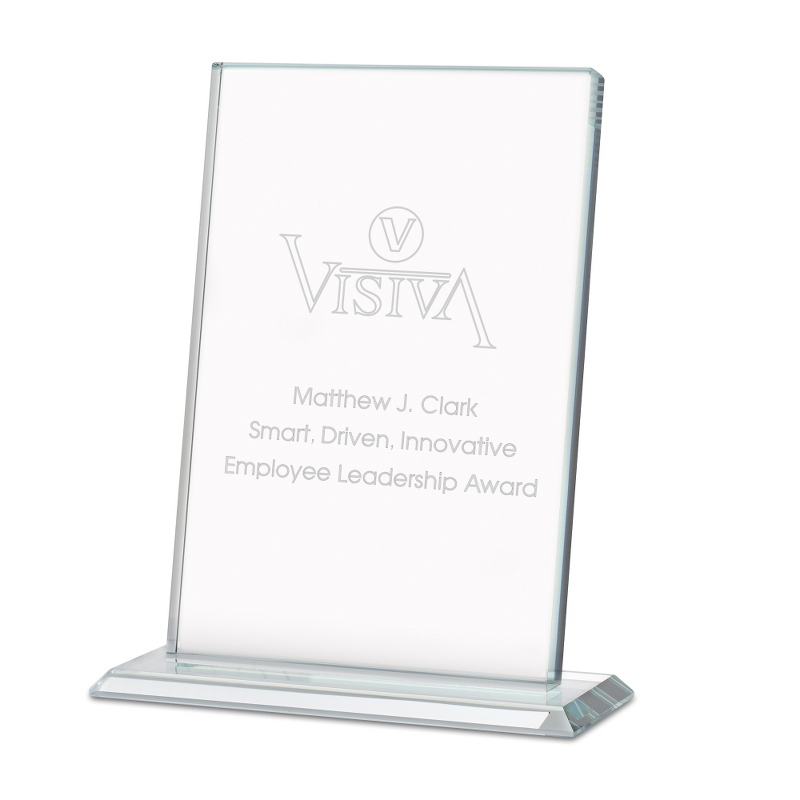 Image of Large Slanted Glass Award