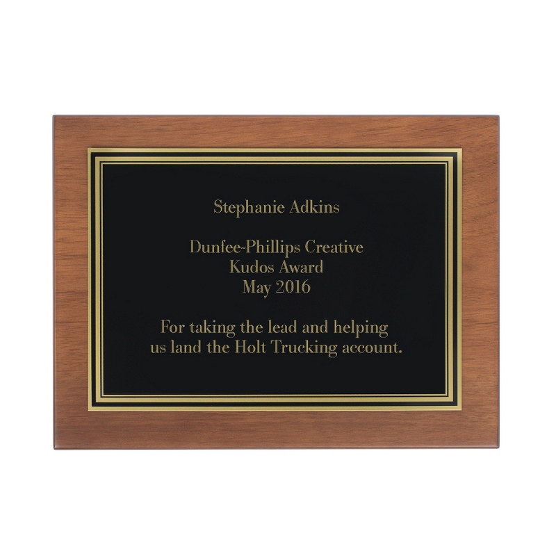 Image of 5x7 Walnut Plaque