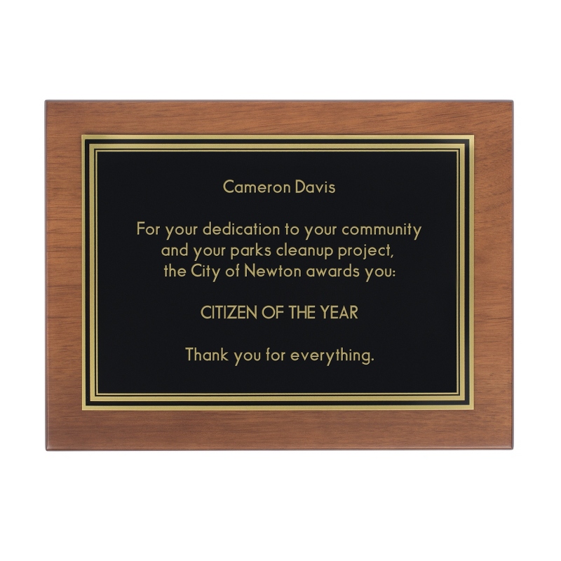 Image of 8x10 Walnut Plaque