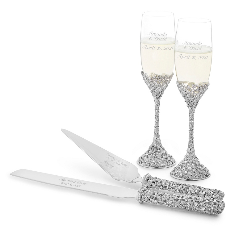 Image of Crystal Bouquet Wedding Set