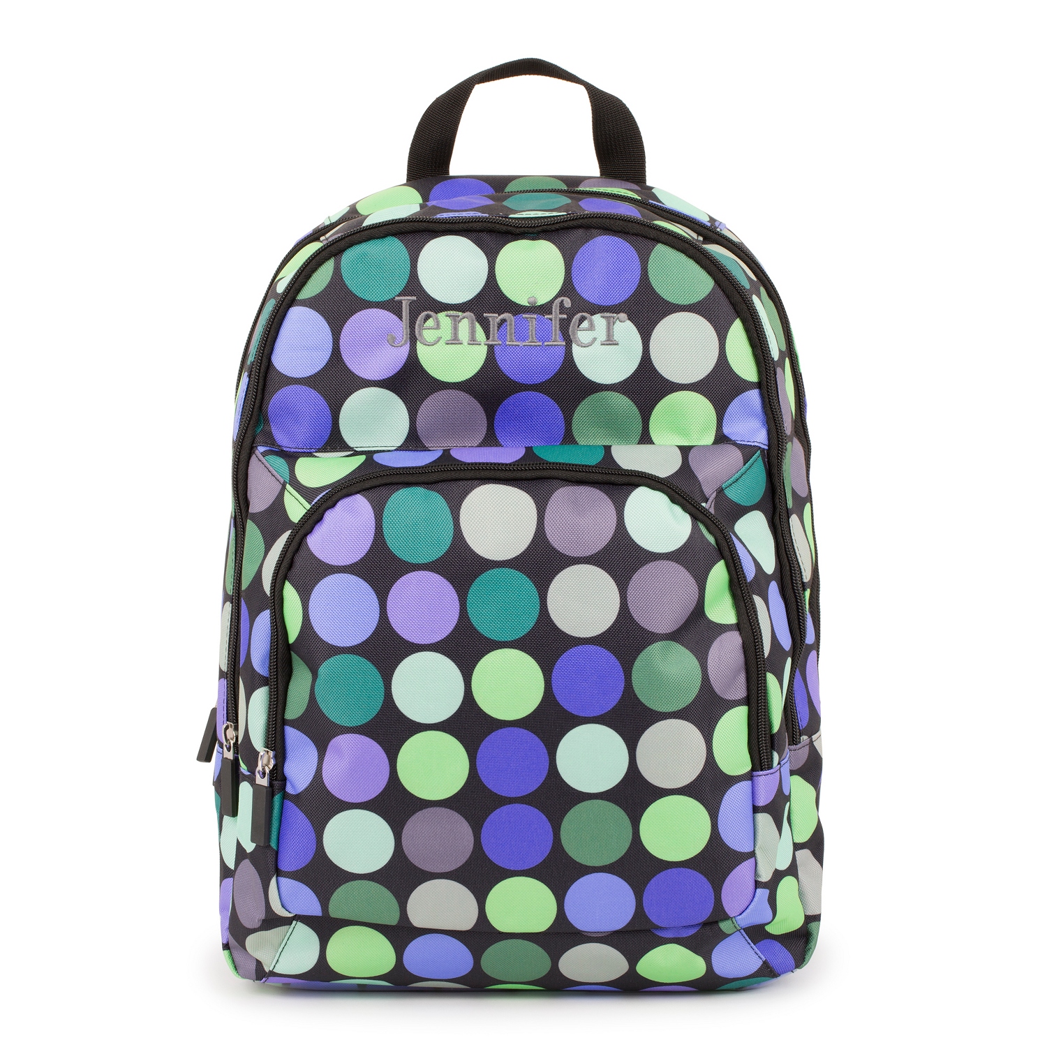 Blue and Green Large Dot Backpack