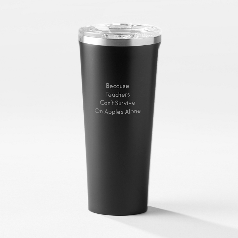 Image of Corkcicle Matte Black 24 oz. Stainless Steel Tumbler