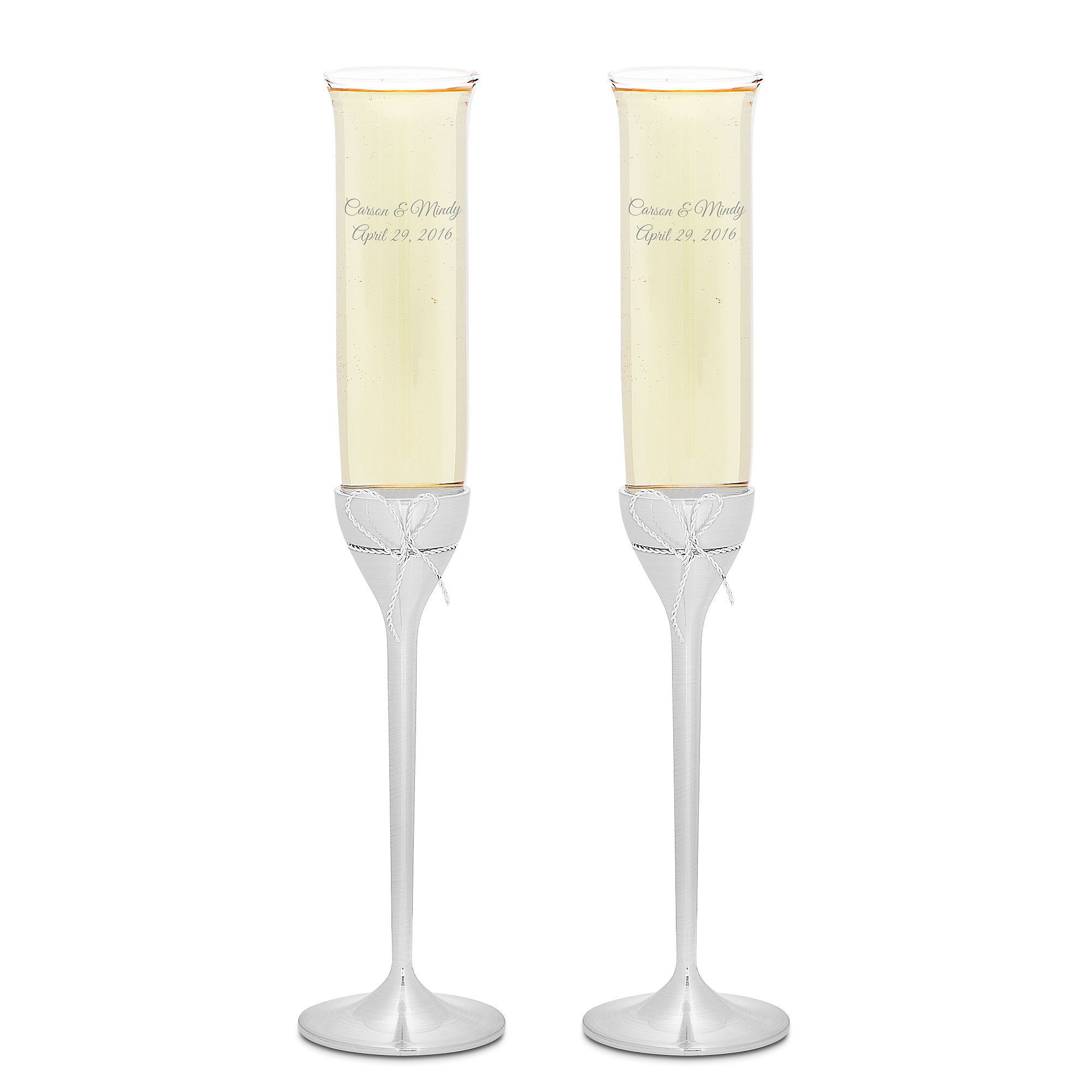 Vera Wang Wedgwood LOVE KNOTS Wine Glass Crystal Etched Bow New 