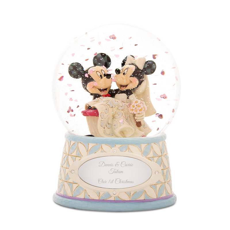 Image of Jim Shore Disney Traditions Mickey & Minnie Snow Globe