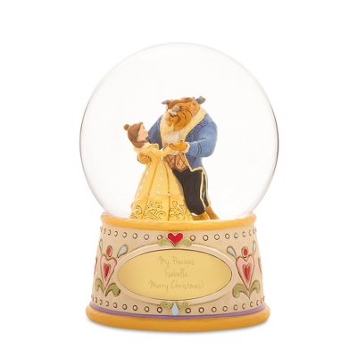 Jim Shore Disney Traditions Beauty and the Beast Snow Globe