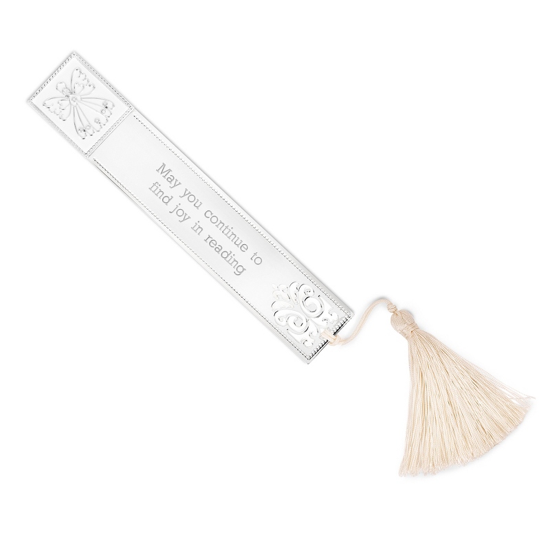 Image of Silver and Ivory Enamel Angel Bookmark