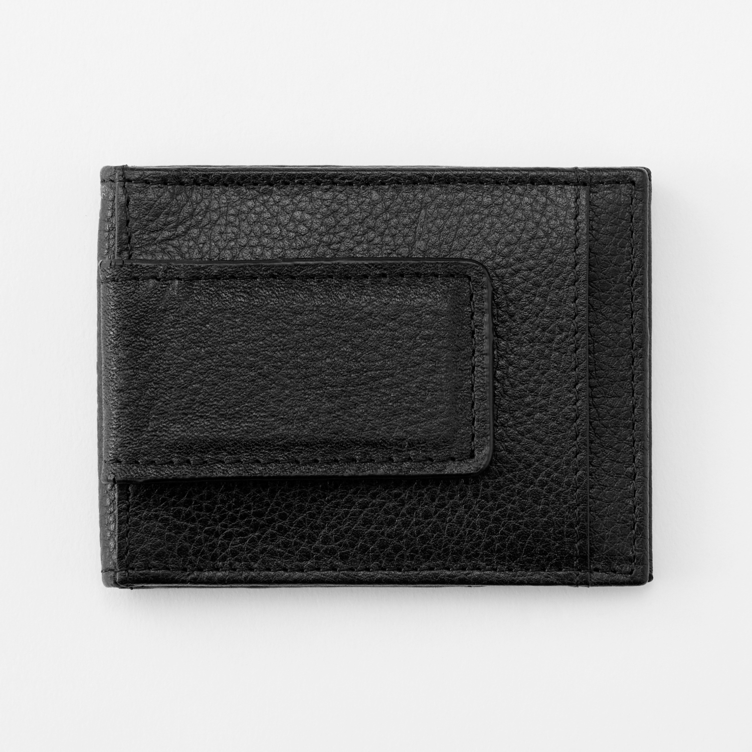 Leather Wallet Money Clip