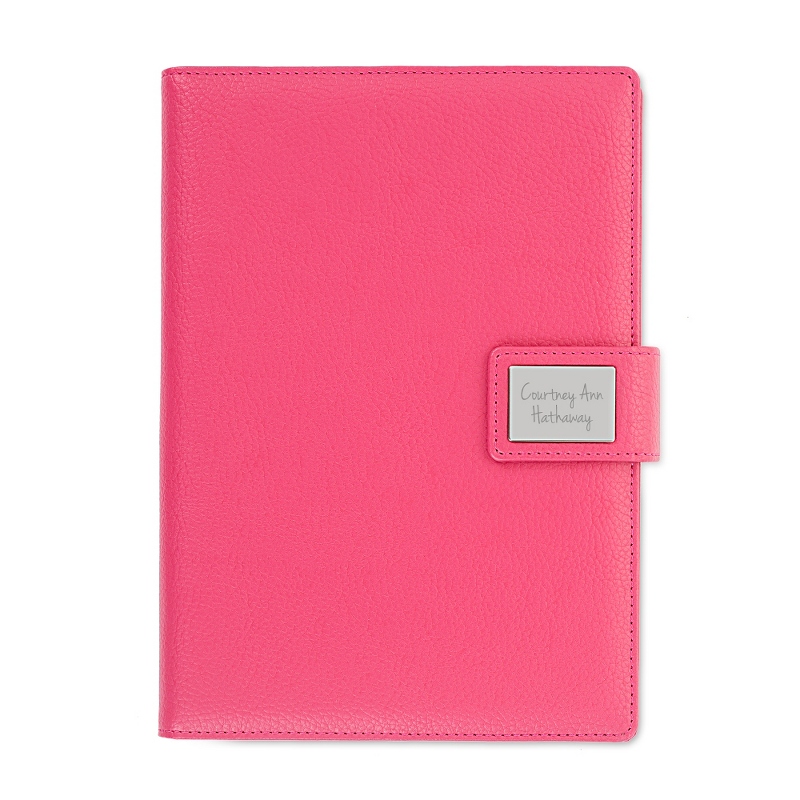 Image of Medium Pink Pebble Grain Journal
