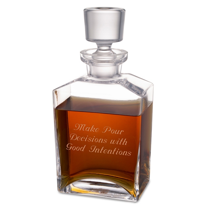 Image of Classic Flat Rectangle Decanter