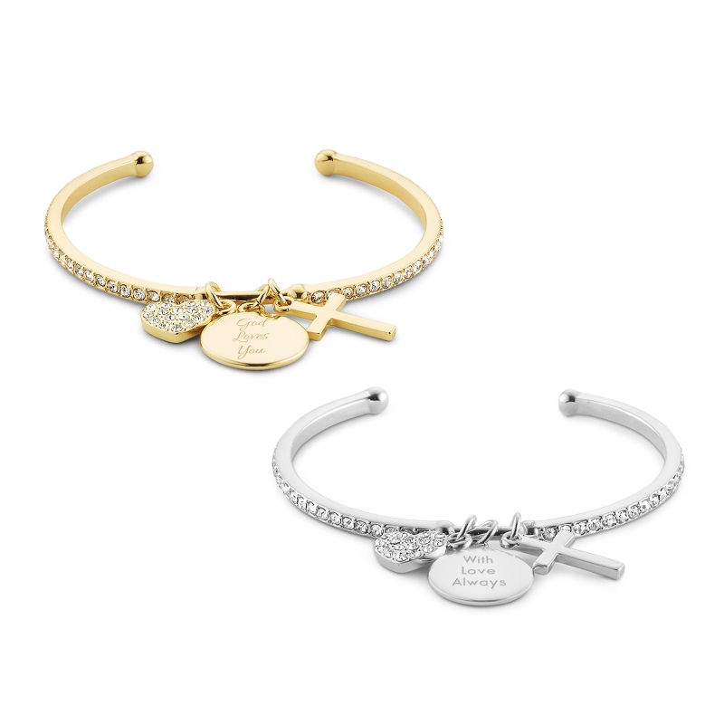 Image of Cross Open Cuff Bracelet