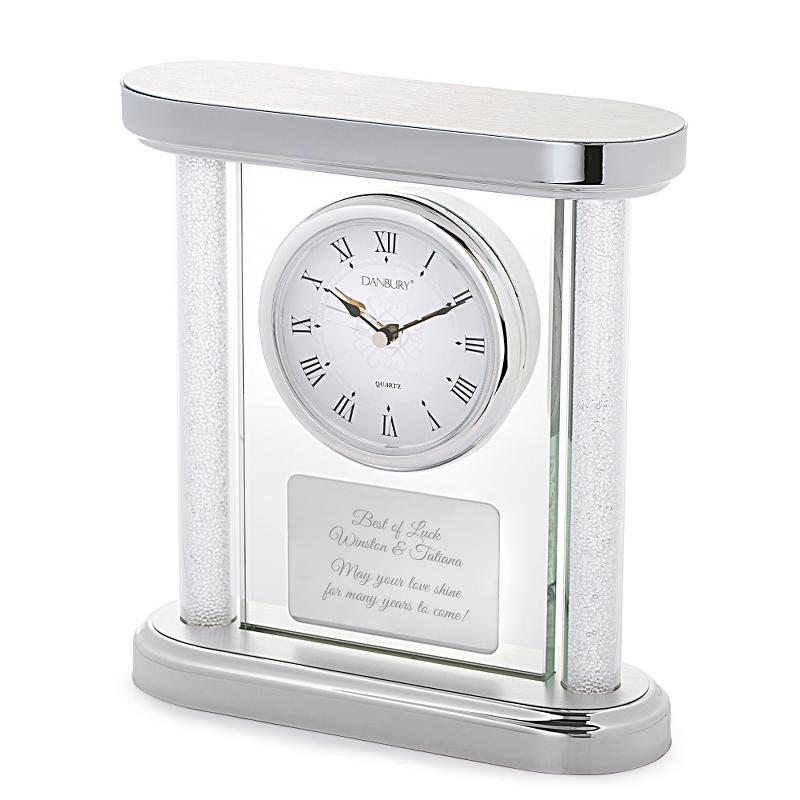 Image of Silver Panel Wedding Clock
