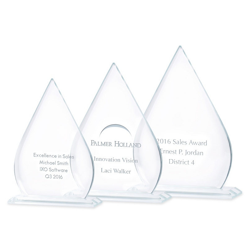 Image of Glass Tear Drop Awards