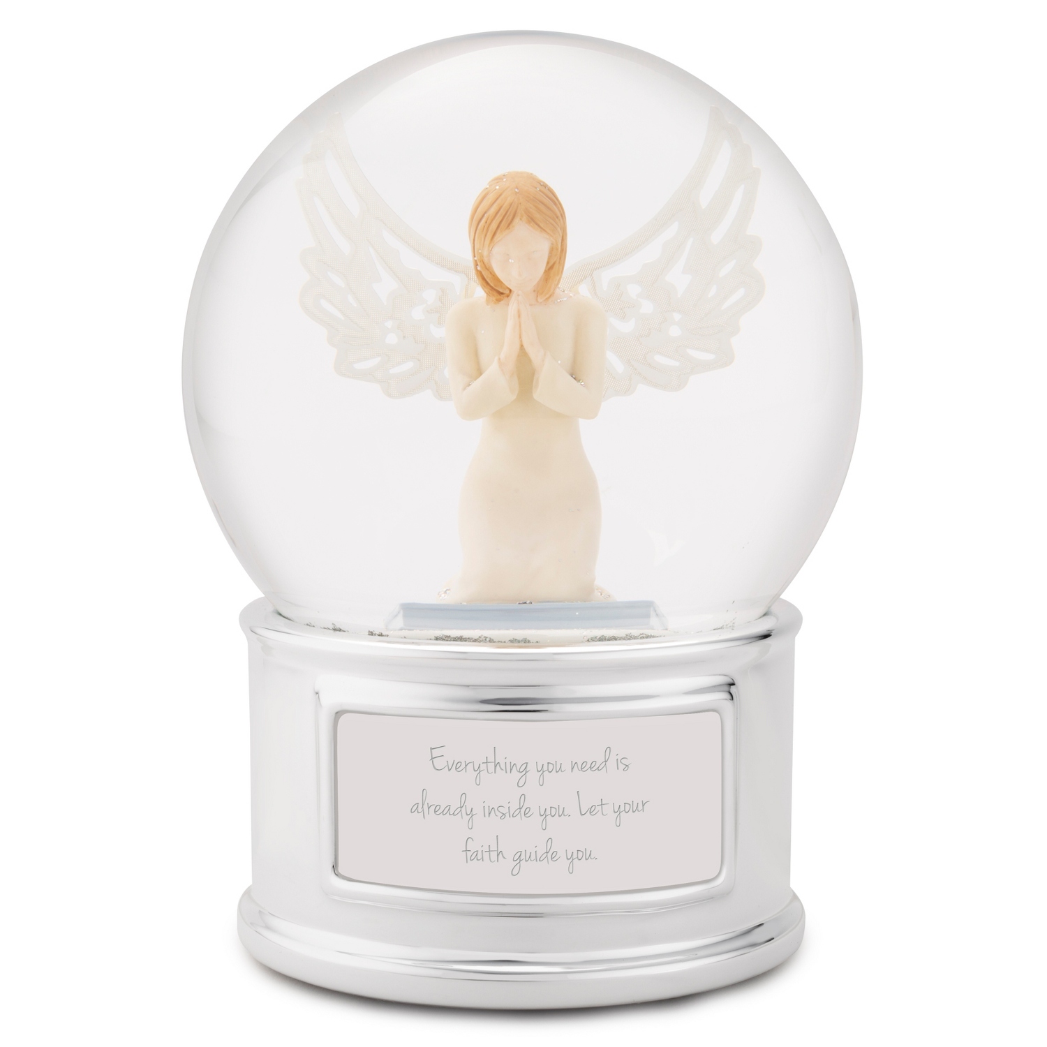 Praying Angel Snow Globe