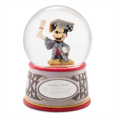 Jim Shore Mickey Graduation Snow Globe